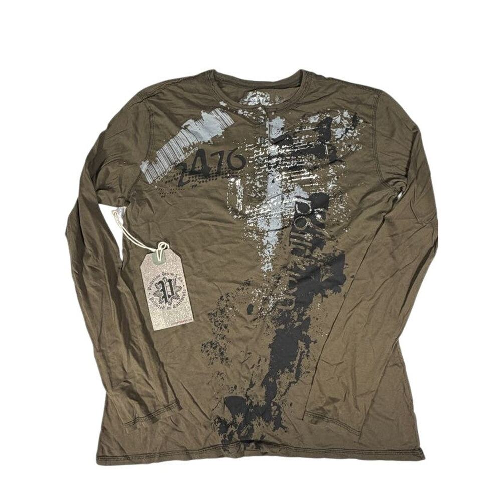 Brown Pollution Long Sleeve Shirt ~New S-2XL~